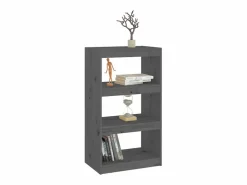Outlet vidaxl Estantería/divisor de espacios madera pino 60x30x103,5cm Gris