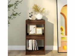 Clicnbuy Estantería/divisor de espacios roble marrón 40x30x72 cm