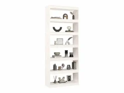 vidaxl Estantería/divisor espacios madera pino 80x30x199,5 cm