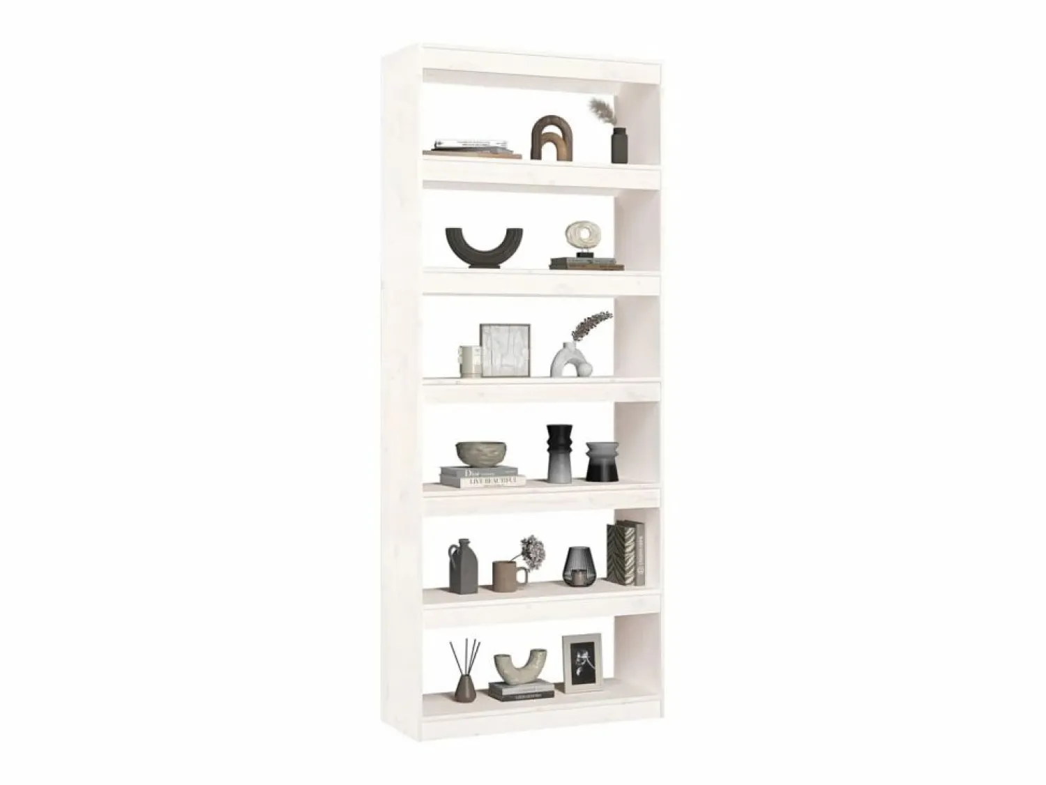 vidaxl Estantería/divisor espacios madera pino 80x30x199,5 cm