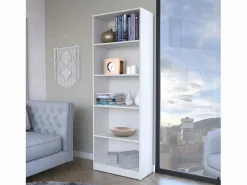 TuHome Estanteria Recta 4R Home en Melamina con 5 estantes , 180.59 cm X 62.73 cm X 29.71 cm ,