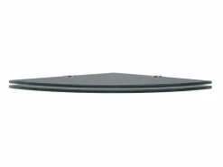 Clearance Estantes esquina 2 uds soportes cromados vidrio 35x35 cm ES158955 Estantería