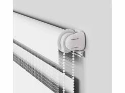 Outlet Clicnbuy Estor cebra 145x200 cm tejido ancho 140,9 cm poliéster Blanco