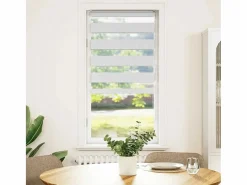 Best Clicnbuy Estor cebra 65x150 cm tejido ancho 60,9 cm poliéster Blanco