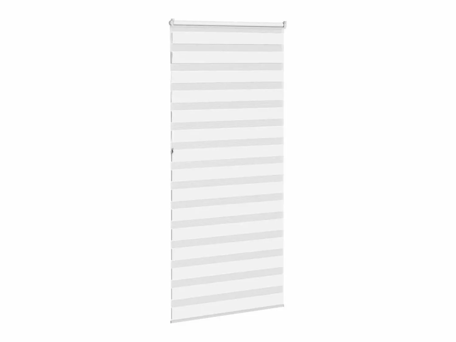 New Clicnbuy Estor cebra 110x230 cm tejido ancho 105,9 cm poliéster Blanco