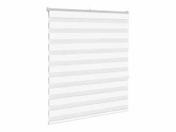 Outlet Clicnbuy Estor cebra 120x150 cm tejido ancho 115,9 cm poliéster Blanco