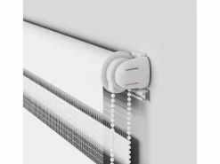 Outlet Clicnbuy Estor cebra 120x150 cm tejido ancho 115,9 cm poliéster Blanco