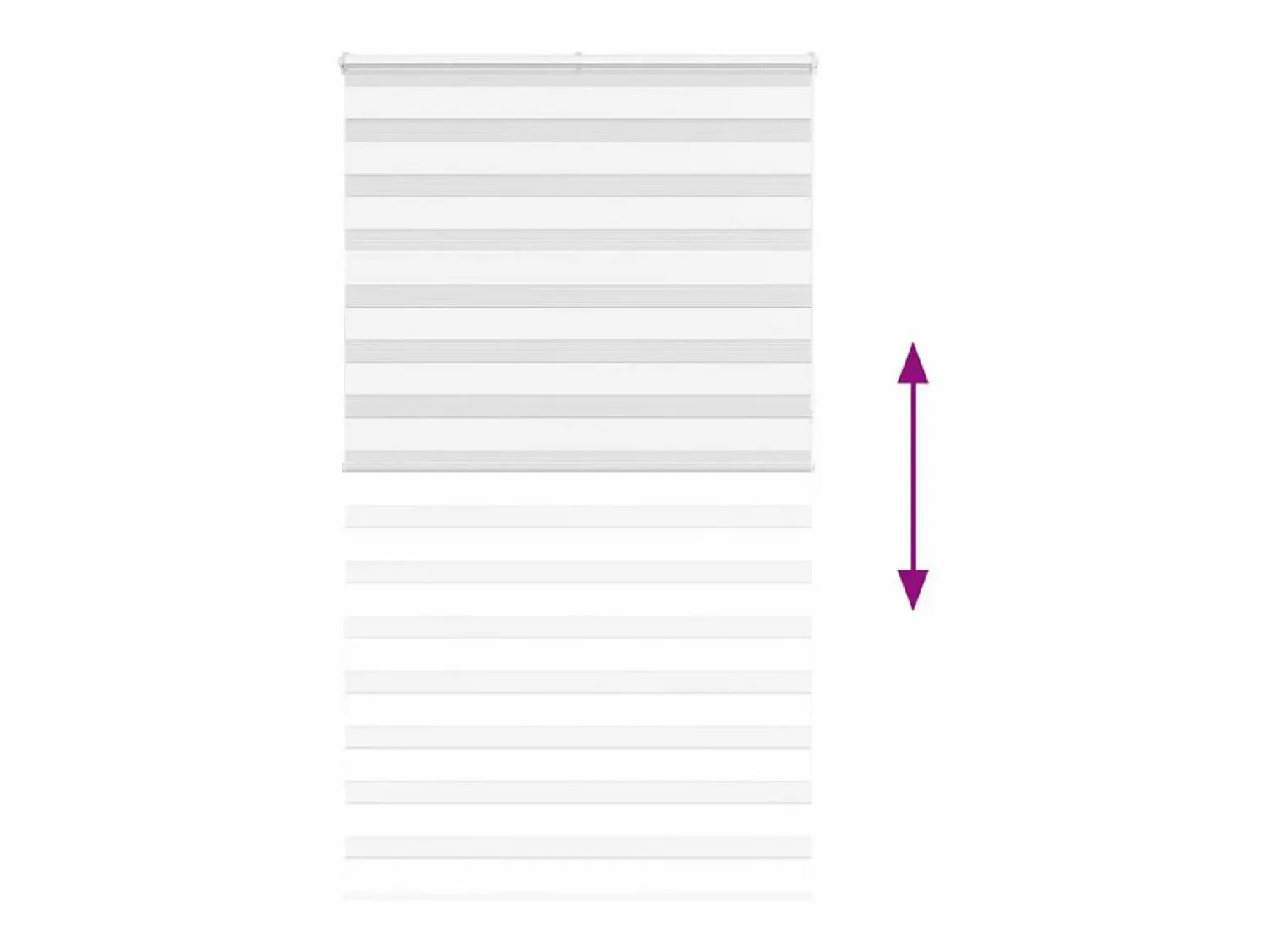 Clicnbuy Estor cebra 130x230 cm tejido ancho 125,9 cm poliéster