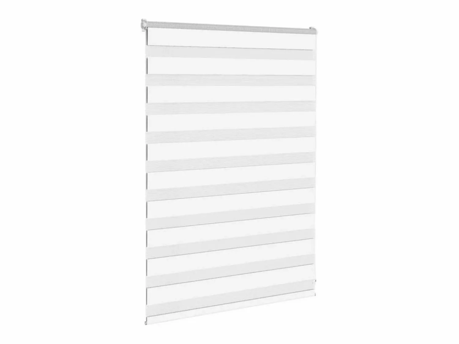 New Clicnbuy Estor cebra 95x100 cm tejido ancho 90,9 cm poliéster Blanco