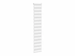 Outlet Clicnbuy Estor cebra 40x200 cm tejido ancho 35,9 cm poliéster Blanco