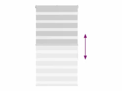 Best Clicnbuy Estor cebra claro 70x150 cm tejido ancho 65,9 cm poliéster Gris