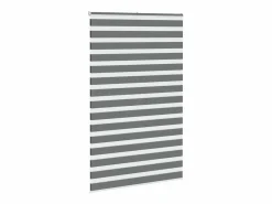 Clicnbuy Estor cebra oscuro tejido ancho 140,9 cm poliéster