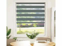 Clicnbuy Estor cebra oscuro 95x150cm tejido ancho 90,9 cm poliéster