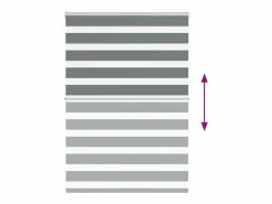 Clicnbuy Estor cebra oscuro 95x150cm tejido ancho 90,9 cm poliéster