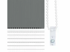 Best Clicnbuy Estor cebra oscuro 75x100cm tejido ancho 70,9 cm poliéster Gris