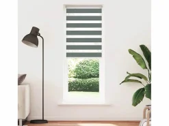 Clicnbuy Estor cebra oscuro 90x230cm tejido ancho 85,9 cm poliéster