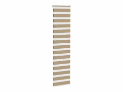 Clicnbuy Estor cebra marrón arena tejido ancho 55,9 cm poliéster