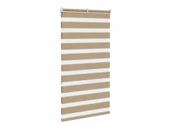 Outlet Clicnbuy Estor cebra marrón arena tejido ancho 75,9 cm poliéster Marru00f3n