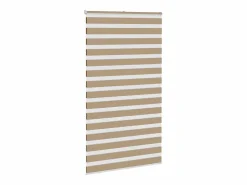 Clicnbuy Estor cebra marrón arena tejido ancho 120,9 cm poliéster
