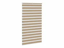 Clicnbuy Estor cebra marrón arena tejido ancho 120,9 cm poliéster