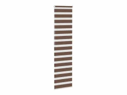 Clicnbuy Estor cebra marrón 55x200 cm tejido ancho 50,9 cm poliéster