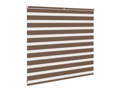 Sale Clicnbuy Estor cebra marrón 165x100 cm tejido ancho 160,9 cm poliéster Marru00f3n