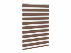 Clicnbuy Estor cebra marrón 110x150 cm tejido ancho 105,9 cm poliéster