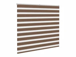 Clicnbuy Estor cebra marrón 155x100 cm tejido ancho 150,9 cm poliéster