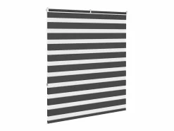 Discount Clicnbuy Estor cebra 130x150 cm tejido ancho 125,9 cm poliéster Negro