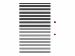 Best Clicnbuy Estor cebra 150x200 cm tejido ancho 145,9 cm poliéster Negro
