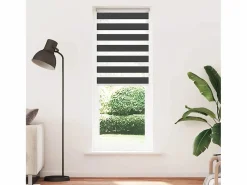 Discount Clicnbuy Estor cebra 80x230 cm tejido ancho 75,9 cm poliéster Negro