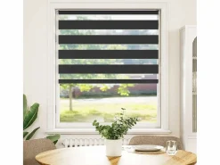 Clicnbuy Estor cebra 110x100 cm tejido ancho 105,9 cm poliéster