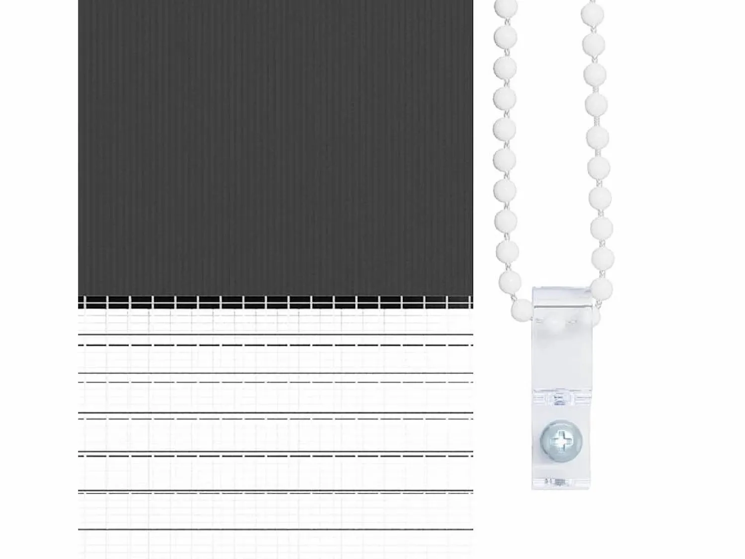 Clicnbuy Estor cebra 65x100 cm tejido ancho 60,9 cm poliéster