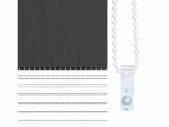Outlet Clicnbuy Estor cebra 95x100 cm tejido ancho 90,9 cm poliéster Negro