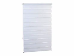 Best Helloshop26 Estor enrollable de doble cara con filtro de luz sin necesidad de taladrar 60 x 150 cm 13_0002539_6 Blanco