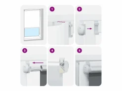 Sale Estor Enrollable Opaco Roto 105x230cm Tela Ancho 100,7cm Persianas De Interior