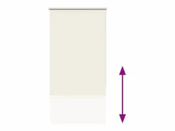 Estor Enrollable Opaco Roto 70x230cm Tela Ancho 65,7cm Persianas De Interior