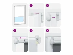 Outlet Estor Enrollable Opaco 40x230 cm Tela Ancho 35,7 cm Persianas De Interior