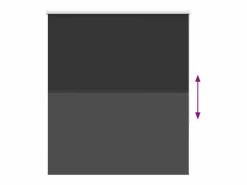 Sale Clicnbuy Estor Enrollable Opaco 135x175 cm Tela Ancho 131,6 cm Negro