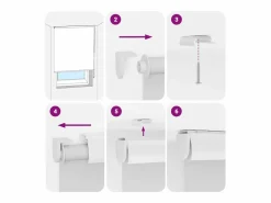 Clicnbuy Estor enrollable para ducha casete tela 110x240 cm ancho 106 cm