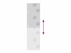 New Estor enrollable para ducha tela 60x240 cm ancho 56 cm Persianas De Interior