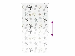 Clicnbuy Estor enrollable para ducha 140x240 cm tela ancho 136 cm