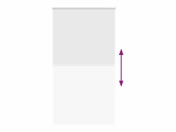 Discount Clicnbuy Estor enrollable para ducha con casete 130x240 cm tela ancho Blanco