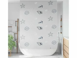 Clicnbuy Estor enrollable para ducha tela 160x240 cm ancho 156 cm