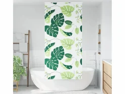 Clearance Clicnbuy Estor enrollable para ducha casete tela 90x240 cm ancho 86 cm Verde