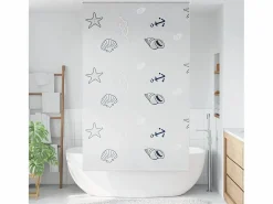 Discount Clicnbuy Estor enrollable para ducha tela 130x240 cm ancho 126 cm Gris