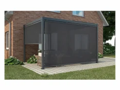 Online Estor enrollable para pérgola - 277 x 204 cm - Antracita Cenador Y Quiosco
