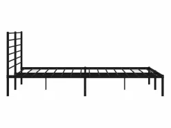 Hot vidaxl Estructura cama sin colchón con cabecero metal 180x200 cm Negro