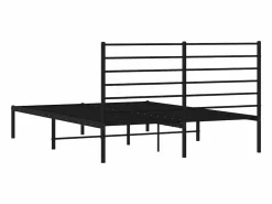 Sale vidaxl Estructura cama sin colchón con cabecero metal 140x190 cm Negro