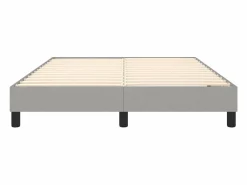 Best Clicnbuy Estructura de cama box spring tela gris claro 140x190 cm